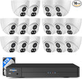 【6TB HDD】 Hiseeu 12MP NVR Security Camera System, 121°Wide View, 2 Way Audio by Hiseeu