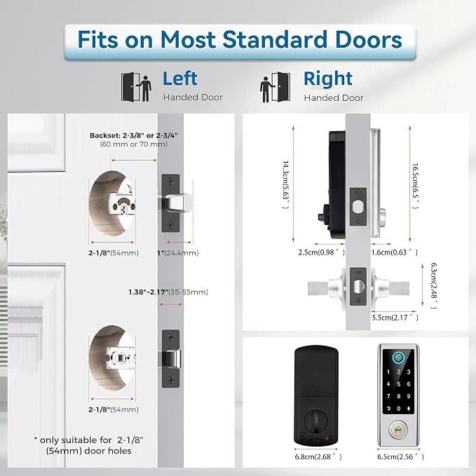 BEBASIA Smart Fingerprint Door Lock - Image 4