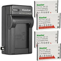 Kastar 4-Pack Battery and AC Charger Replacement by Kastar