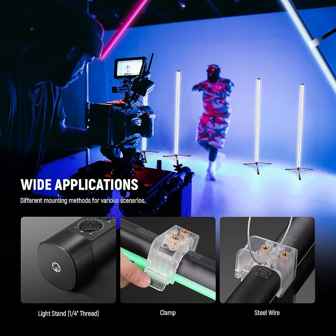 NEEWER TL120C RGB Tube Light, 42W Full Color RGBWW Photography LED Video Light - Image 8