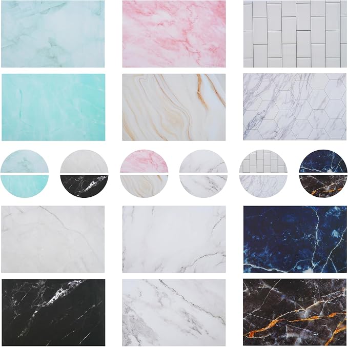12PCS 12Patterns Product Photography Backdrops, Photo Backdrop Double Sided - Image 9