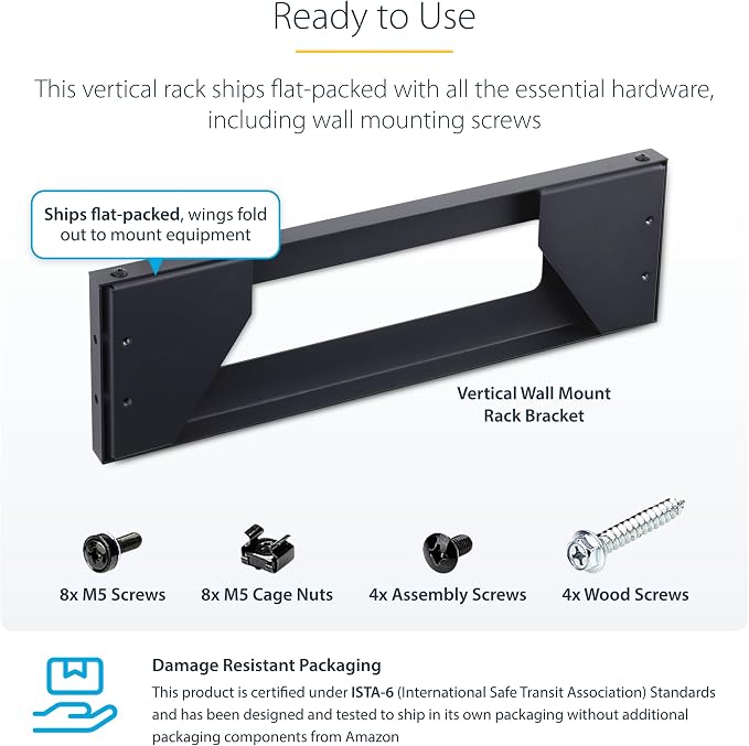StarTech.com 2U Vertical Wall-Mount Bracket - Image 5