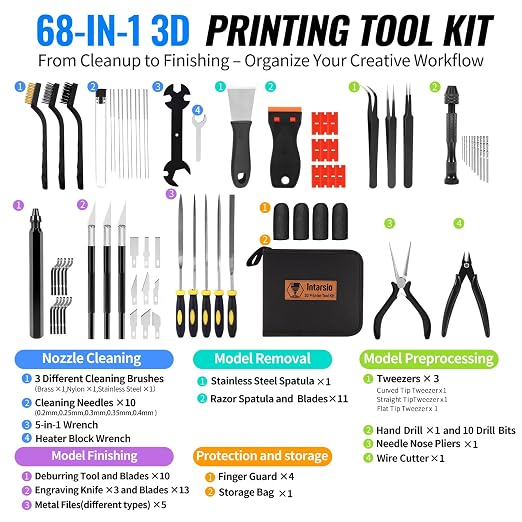 68Pcs 3D Printer Tools Kit - Image 2
