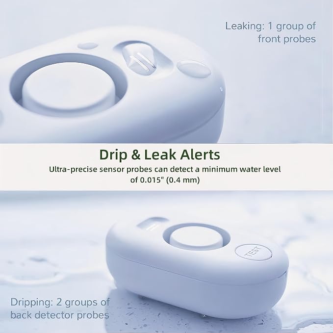 METAK Water Leak Detector Alarm: WiFi Water Flooding Monitor Smart App Sink - Image 2