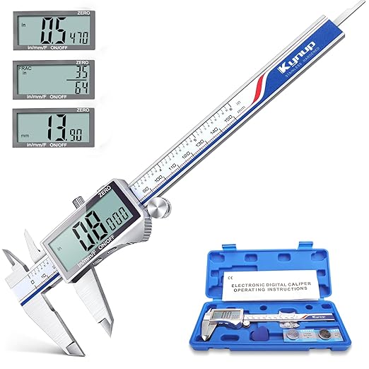 Kynup Digital Caliper Measuring Tool, Vernier Dial Caliper Digital Outside by SunhpMallLLC