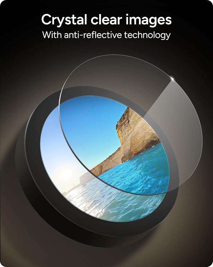 ZAGG Glass Elite Anti-Reflective Samsung Galaxy S25 Edge Camera Lens Protector - Image 3