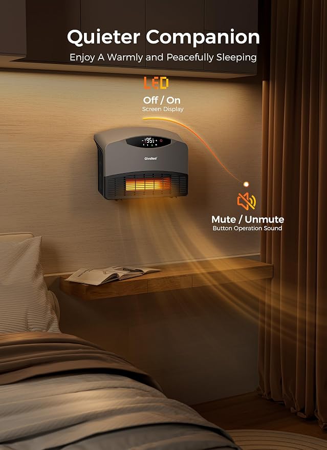GiveBest Smart Wall Heater for Indoor Use, 1500W Electric Space Heater - Image 6