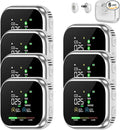 6 in 1 Indoor Air Quality Monitor, Portable Real-Time by WBQHEC