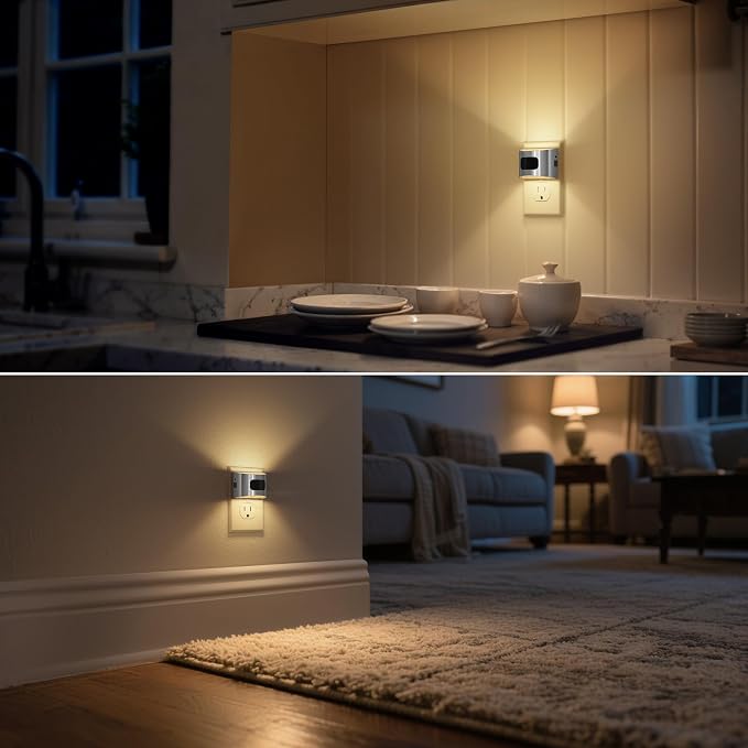 DORESshop LED Night Light, 3 Mode Plug in Night Light - Image 7