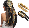 Senker Fashion 35" Head Scarf for Women, Pirate Costume Accessories Silk Red by SenkerFashion