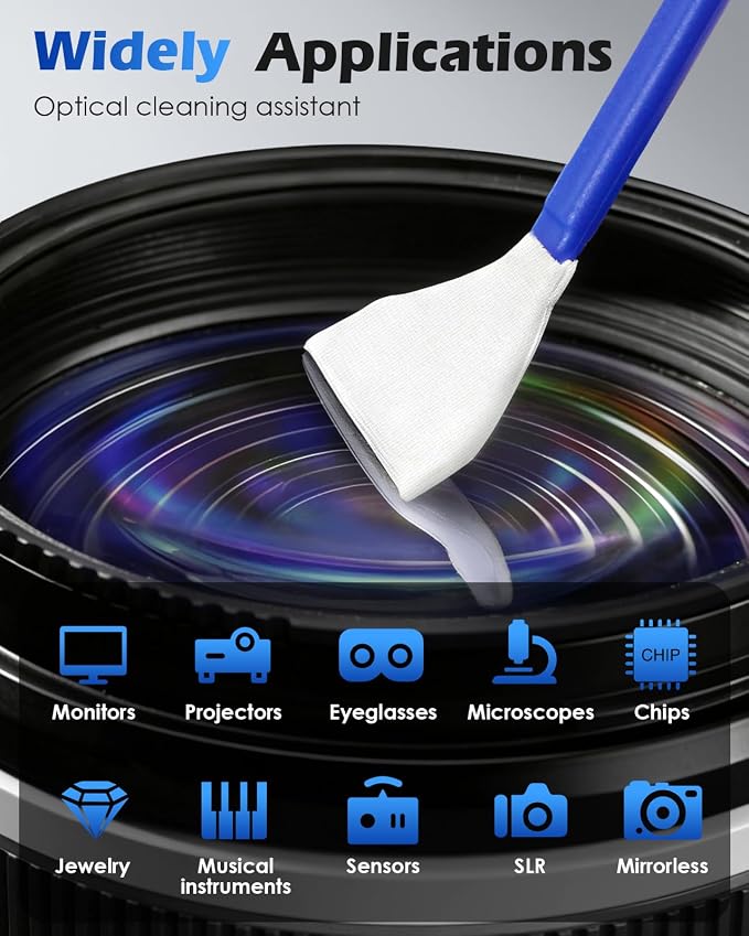 Zacro 24mm Full Frame Sensor Cleaning Swab*8 + 20ml Sensor Cleaner - Image 8