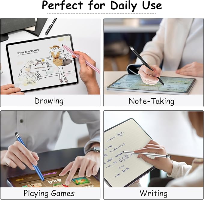 Stylus Pen for Touchscreen, Digiroot 4 Pcs Stylus Pens for iPad, High - Image 5
