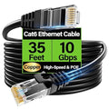 Cat6 Ethernet Cable 10Gbps 35 ft, UTP Ethernet Cable Cat 6, Flexible Bare by Unknown