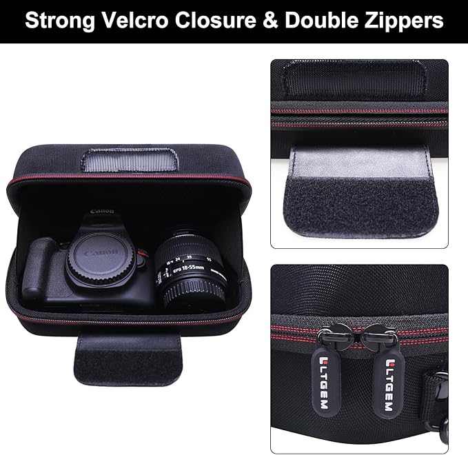 LTGEM Camera Case for Canon EOS Rebel T7 / R50 / R100 / R50 V / T6 / R8 / R10 / - Image 6