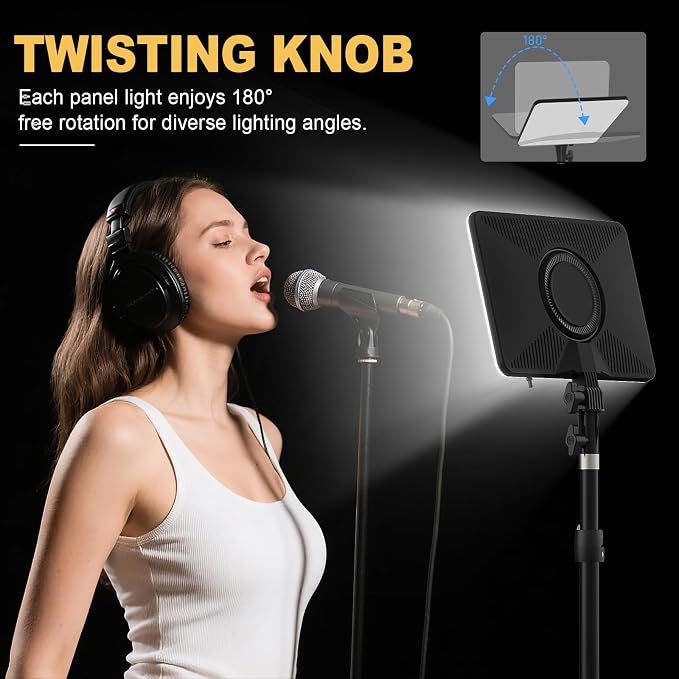 30W Upgraded Photography Lighting Kit, Anautin 2-Pack LED Video Lighting - Image 6