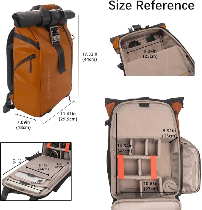 Besnfoto Camera Backpack, Waterproof Travel Camera Bag - Image 6