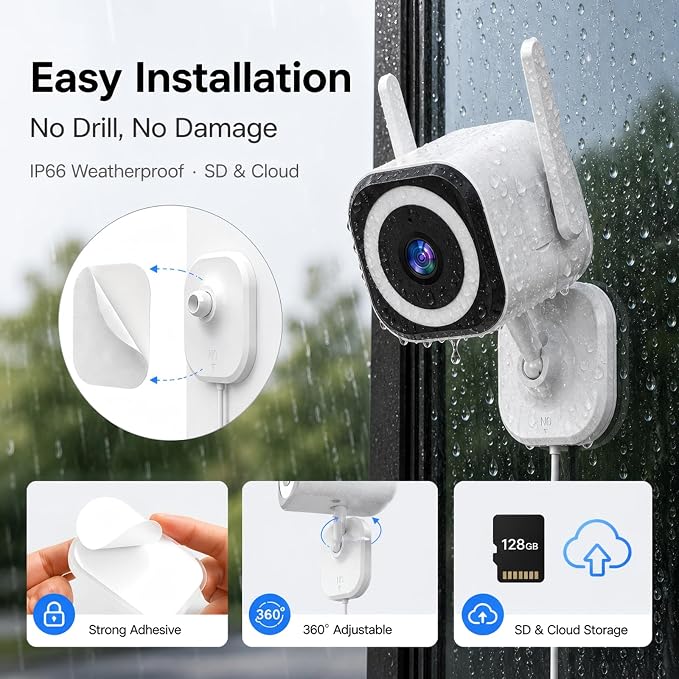 Cameras for Home Security Indoor Outdoor, Dual Antenna 5G/2.4G WiFi Security - Image 8