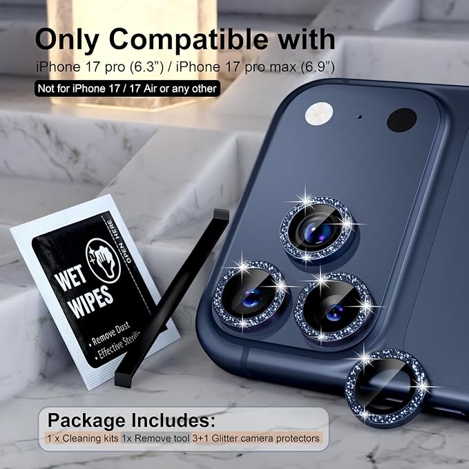 Choiche Compatible for iPhone 17 Pro/iPhone 17 Pro Max Camera Lens Protector - Image 2