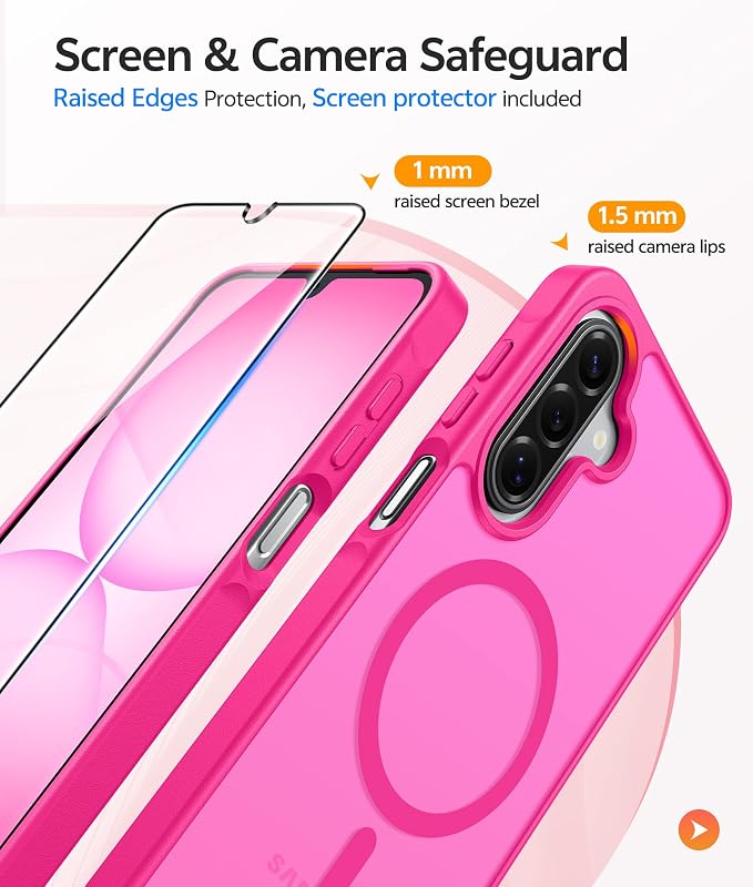 FNTCASE for Galaxy A17/A16 5G Phone Case: for Samsung A17 Cases Matte - Image 4