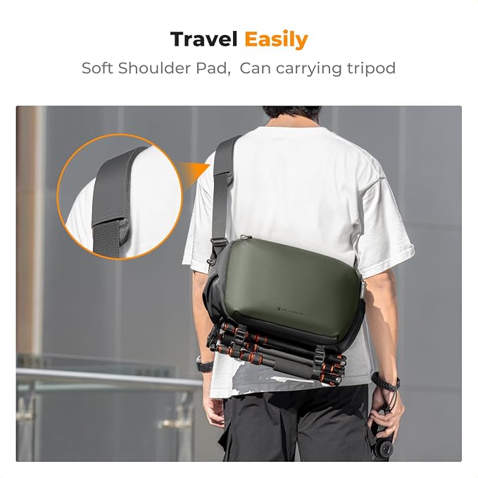 K&F CONCEPT Camera Sling Bag Crossbody Bag Waterproof Camera Shoulder Backpack - Image 6