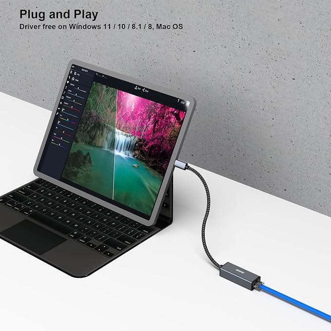 BENFEI 2 Pack USB-C to Ethernet Adapter, USB Type-C to RJ45 Gigabit Ethernet - Image 5