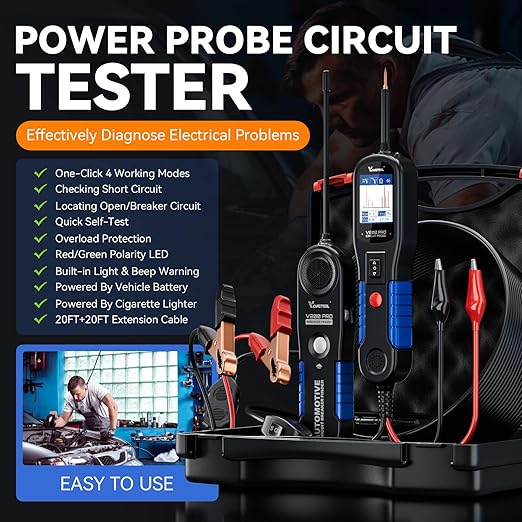 VDIAGTOOL V200 PRO Upgrade Kit Automotive Power Circuit Probe Tester - Image 4