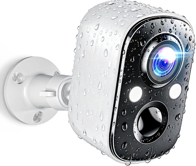 Techage Security Cameras Wireless Outdoor, 2K Battery Powered WiFi Cameras by Techage