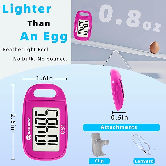 Clip-on 3D Pedometer for Walking Steps Counter - Image 3