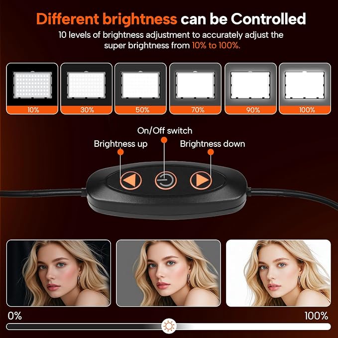 2 Pack LED Video Photography Lighting Kit - Image 3