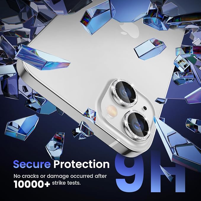 Tensea for iPhone 13 mini/iPhone 13 Camera Lens Protector, 9H Tempered Glass - Image 4