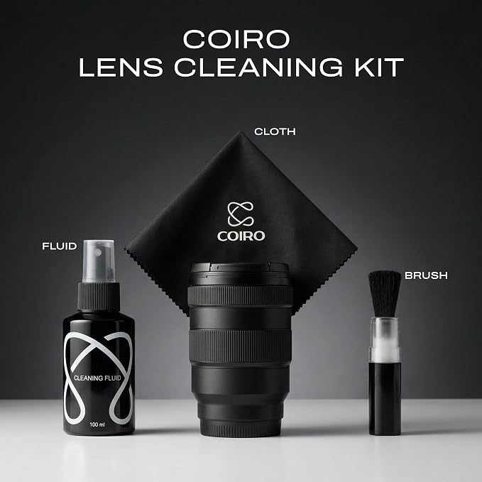 C Coiro Camera Lens Cleaning Kit 3in 1– Lens Cleaner Spray 100ml, Soft Brush & - Image 2