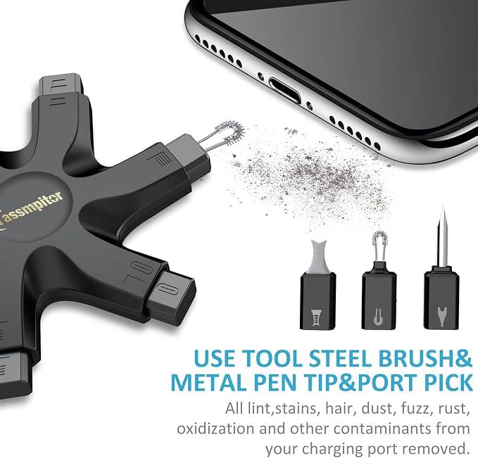 Tassmpitor for iPhone Cleaning Kit Phone Port Cleaner, Cleaner Kit for AirPod - Image 6