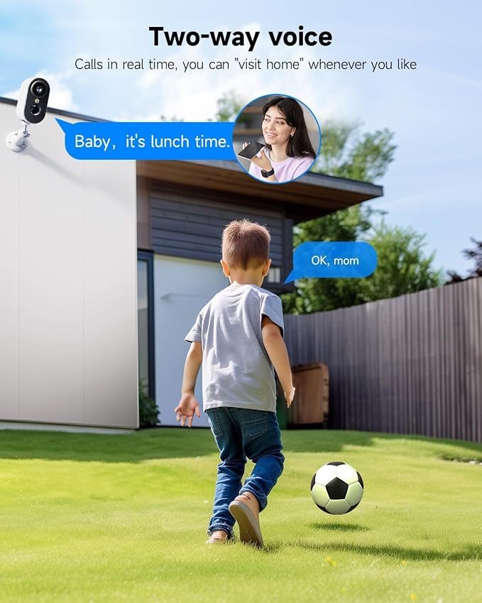 LIWAN Security Cameras Wireless Outdoor Indoor, 2.4GHZ WiFi Security Camera - Image 5