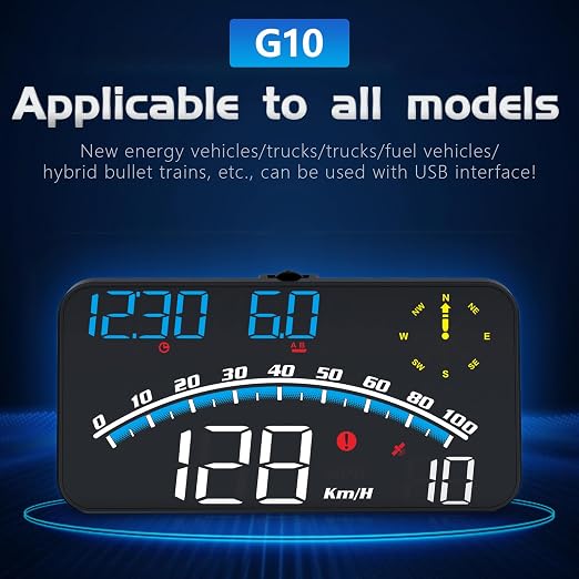 GPS Digital Speedometer with Compass, Driving Distance, Fatigue Driving Reminder - Image 2