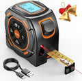 Laser Tape Measure 2-in-1, 197Ft Laser Distance Meter & 16Ft Digital Tape by Elikliv
