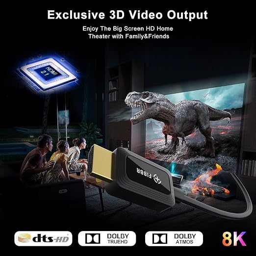 8K Fiber Optic HDMI Cable 10ft, 48Gbps Ultra High-Speed HDMI 2.1 Cable 8K@60Hz - Image 6