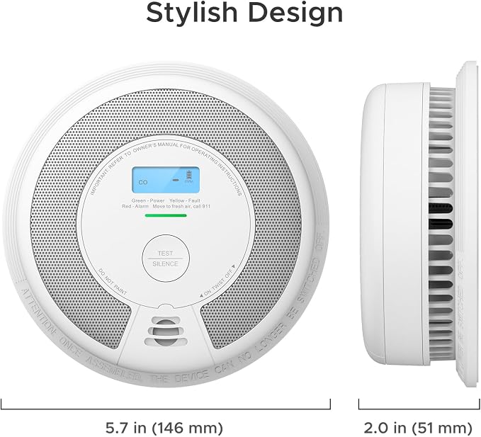X-Sense 10-Year Battery Combination Smoke Carbon Monoxide Alarm Detector - Image 7