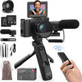 Digital Camera with Creator Accessory Kit 4K Photography Cameras 48MP Remote by NOVZZOVAZ