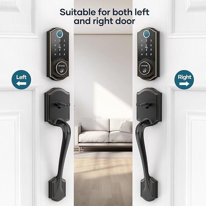 SMONET Front Door Lock Set Keyless Entry, Smart Door Lock - Image 2