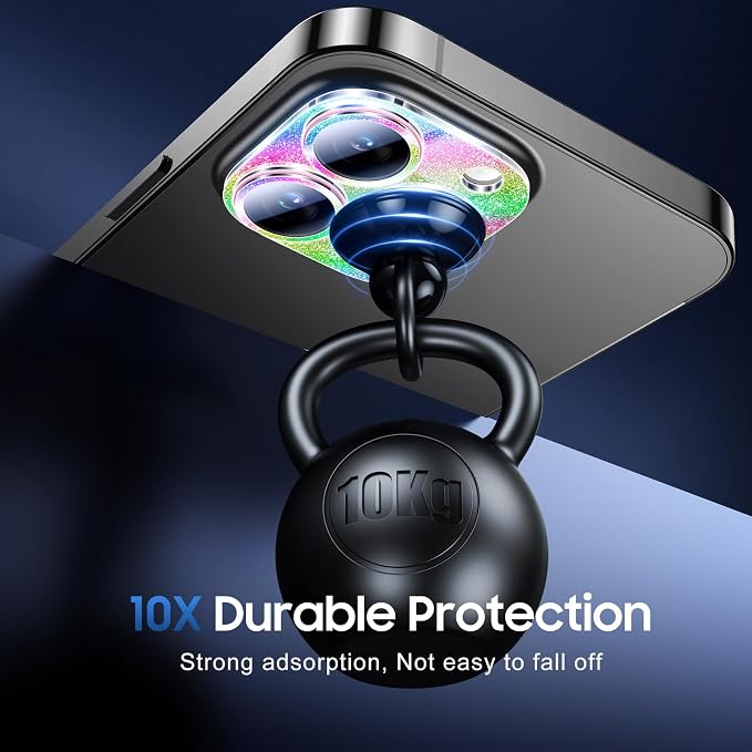 UniqueMe 3 Packs Compatible for iPhone 14 Pro Max/iPhone 14 Pro Camera Lens - Image 2