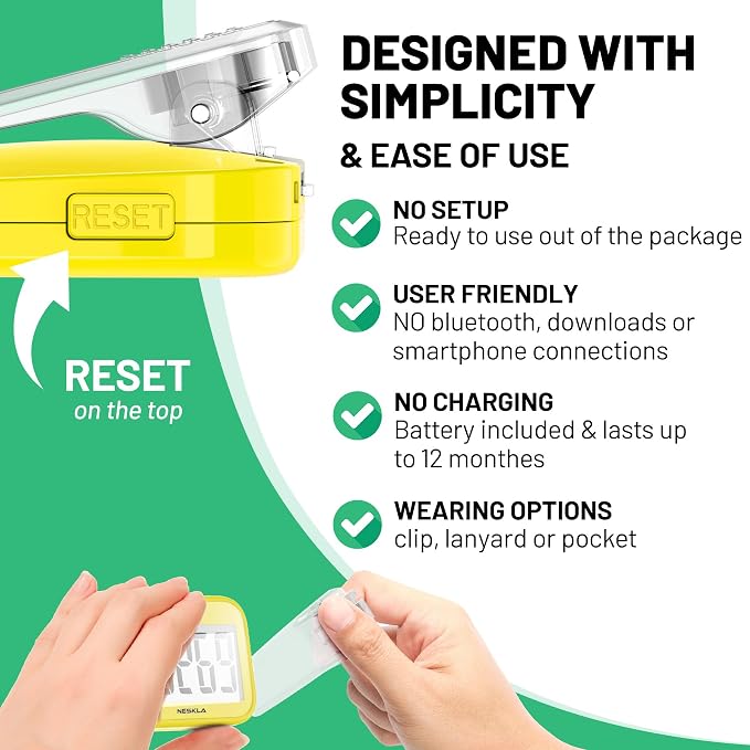 3D Pedometer for Walking, Simple Step Counter - Image 3