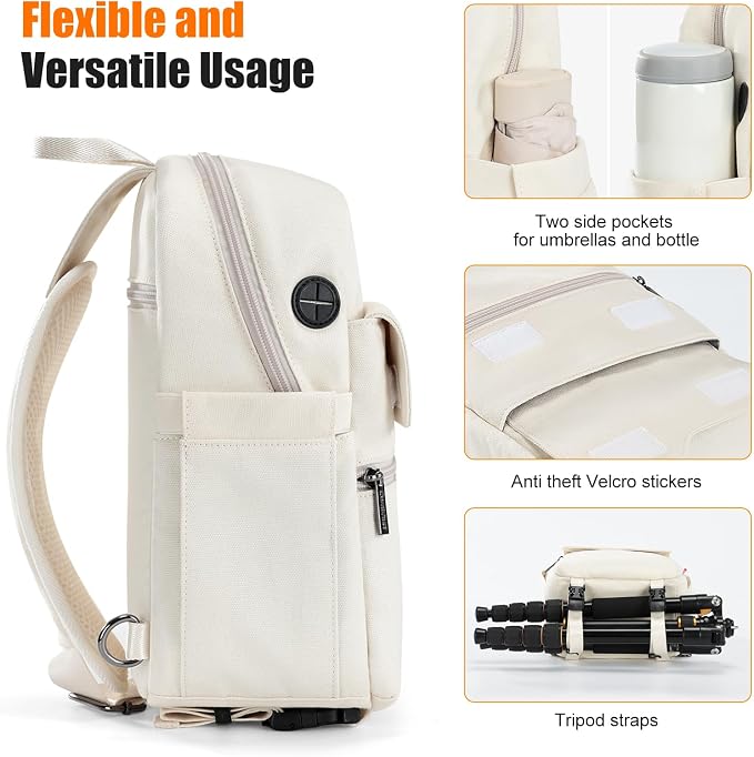 Cwatcun Camera Bag Crossbody Shoulder Messenger Camera Case, Lightweight - Image 7