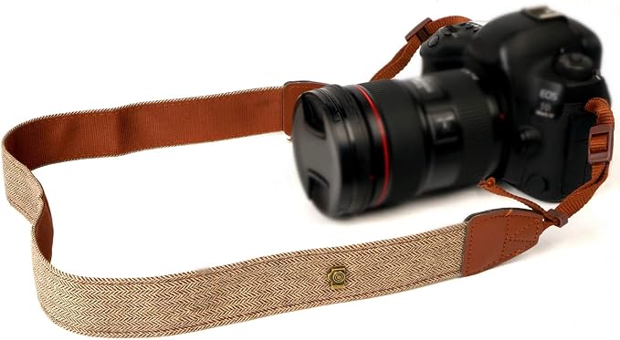 Camera Strap Canvas Brown Shoulder Strap - Image 4