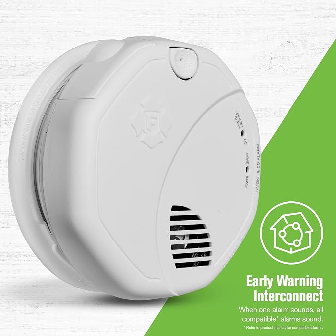 First Alert SMCO500V, Interconnect Battery-Operated Combination Smoke & Carbon - Image 2