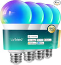Linkind Matter Smart Light Bulb, 1600LM 100W Smart Bulbs Work by Linkind