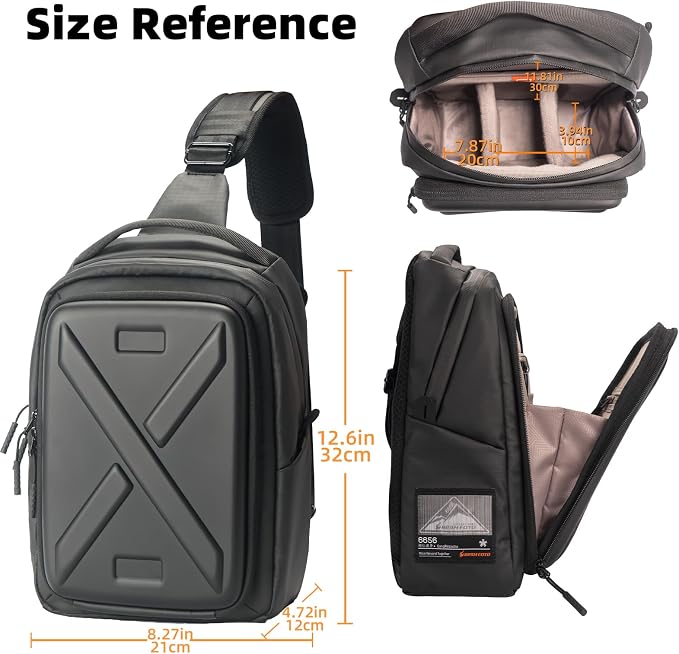 Besnfoto Camera Hardshell Case Crossbody Camera Sling Bag Small Waterproof - Image 4