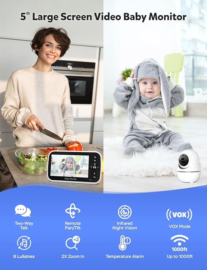 GoodBaby Baby Monitor with Camera and Audio - Image 2