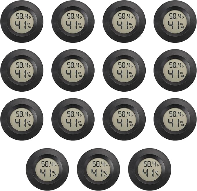 Mini Hygrometer Digital Thermometer Humidity Meter 15 Pack Hygrometer by SerundoAuto