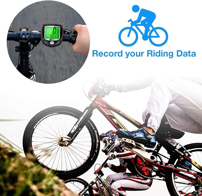 Bike Speedometer, Bicycle odometers, Bicycle Speedometer Wireless Cycle Bike - Image 3