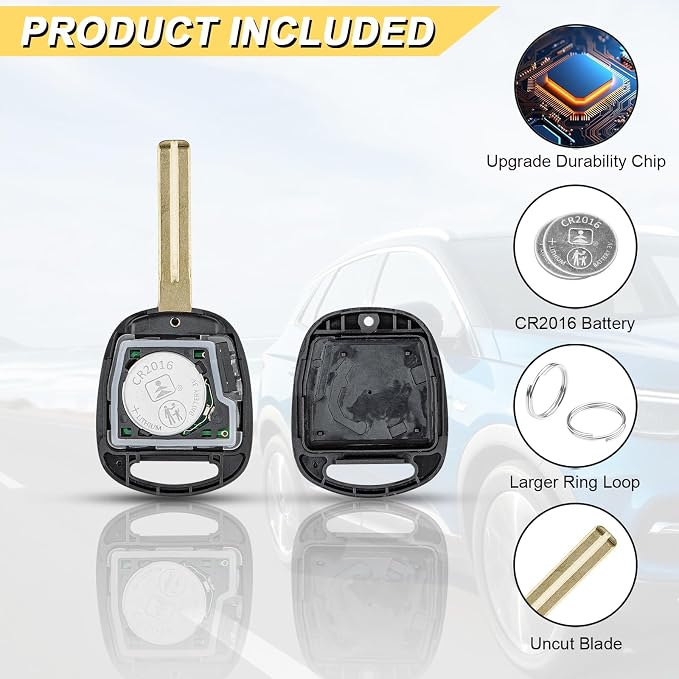 Vurkcy Key Fob Replacement for 2004-2006 RX330/ 07-09 RX350/ 06-08 RX400H/ 10 - Image 5